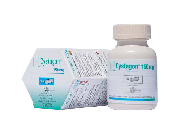 It will reduce the amount of cystine in the body. It is used to treat nephropathic cystinosis. It is a rare genetic condition that causes a build-up of cystine in the kidneys and other organs. When the cystine level goes up, it can cause kidney failure and other medical problems. Cystagon is for use in adults and children.